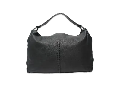 Bottega Veneta Cervo Leather Shoulder Bag "Black"