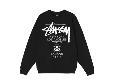 Stussy WORLD TOUR CREW "Black"