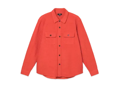 Stussy TEXTURED WOOL CPO LS SHIRT "Orange"