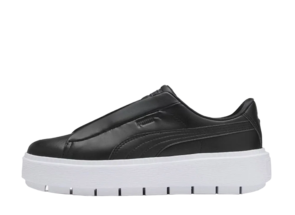プーマ バスケット プラットフォーム トレース ライト スリップオン "ブラック"