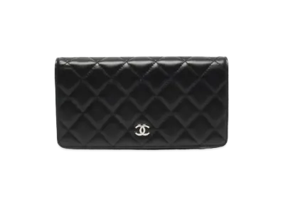 CHANEL Matelasse Long Wallet "Black"