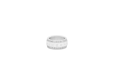 Louis Vuitton Monogram LV Catch Ring "Silver"