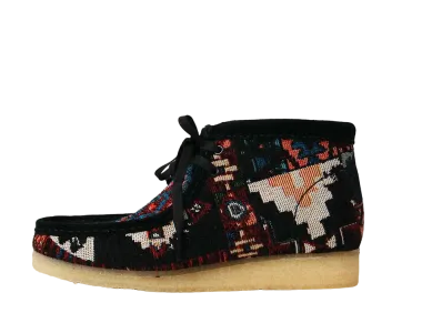 クラークス ワラビー ブーツ "ブラックコンビ"