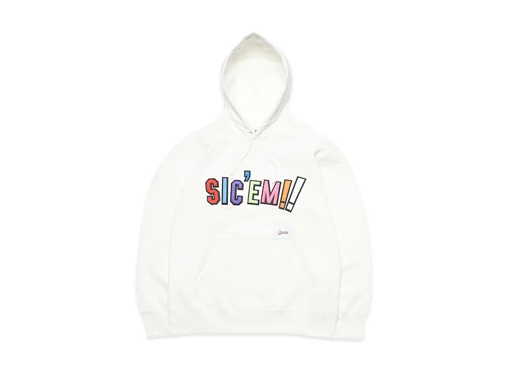 Supreme / WTAPS Sic'em! Hooded Sweatshirt "White"