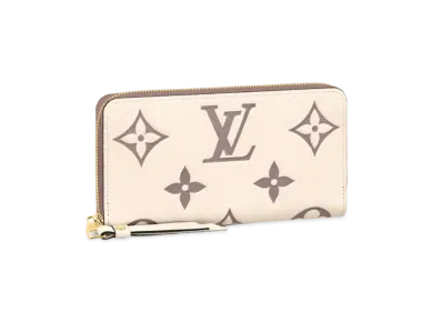 Louis Vuitton Bi-Color Monogram Amplant Zippy Wallet "Creme/Bois de Rose"