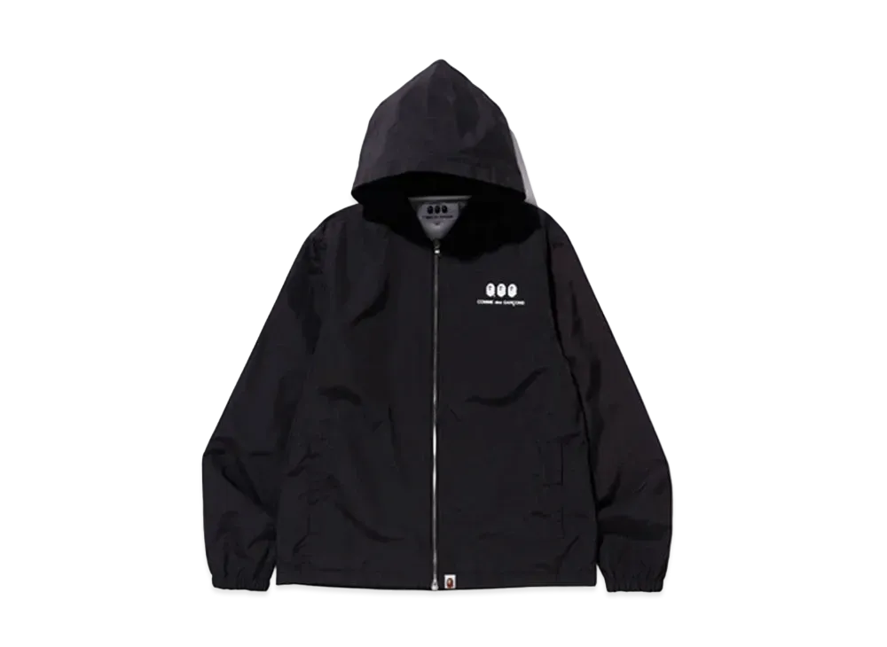 A BATHING APE / COMME des GARCONS HOODIE JACKET "Black"