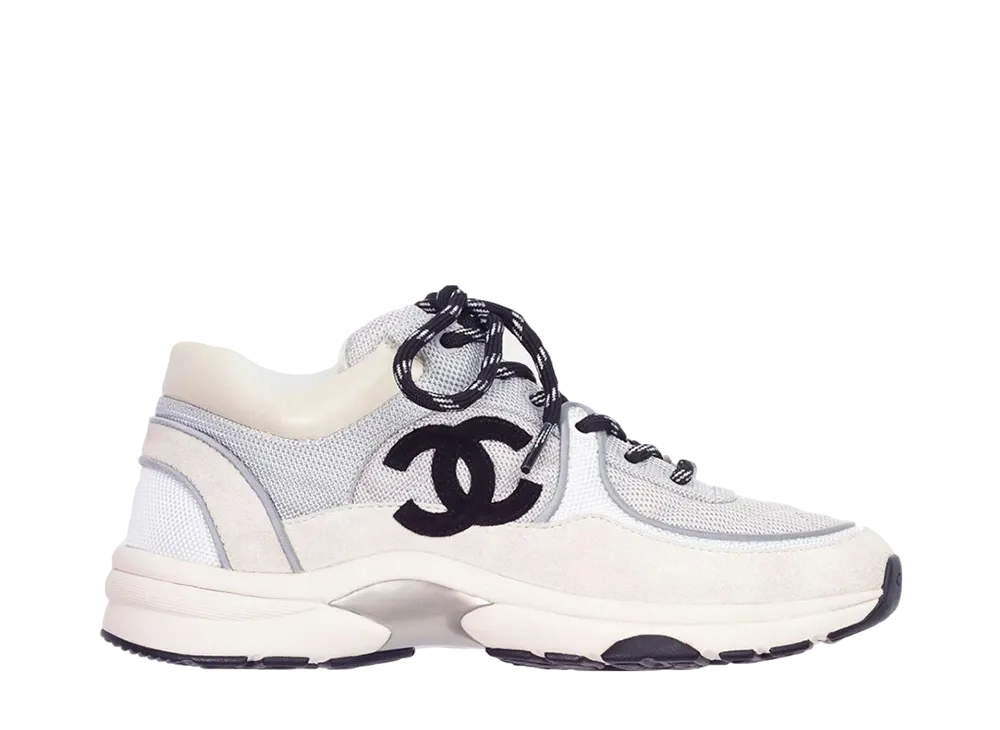 CHANEL Low Top Trainer "Grey and White"
