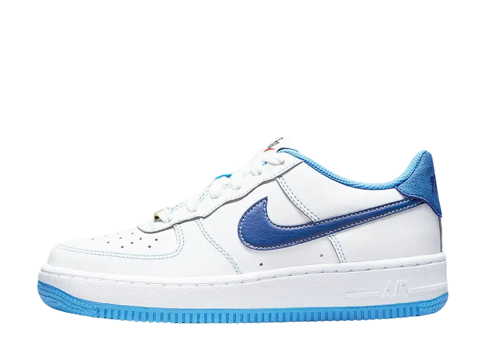 ナイキ GS エアフォース1 S50 "ホワイト/ユニバーシティブルー"