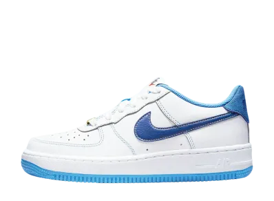 ナイキ GS エアフォース1 S50 "ホワイト/ユニバーシティブルー"