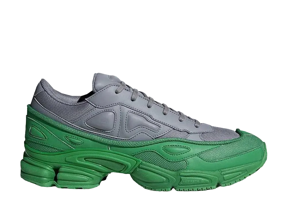 RAF SIMONS × adidas Ozweego "Grey/Green"