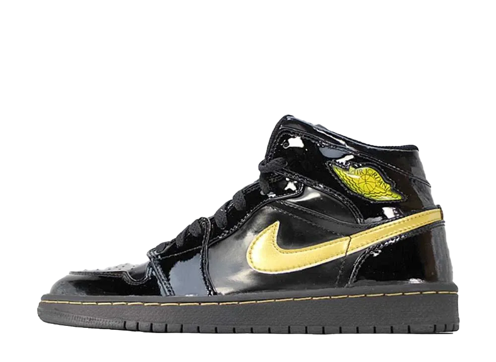 Nike Air Jordan 1 Retro Mid "Black Metalic Gold"