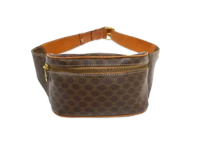 CELINE Macadam PVC Leather Waist Bag "Brown"