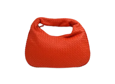Bottega Veneta Intrecciato Handle Bag "Orange"