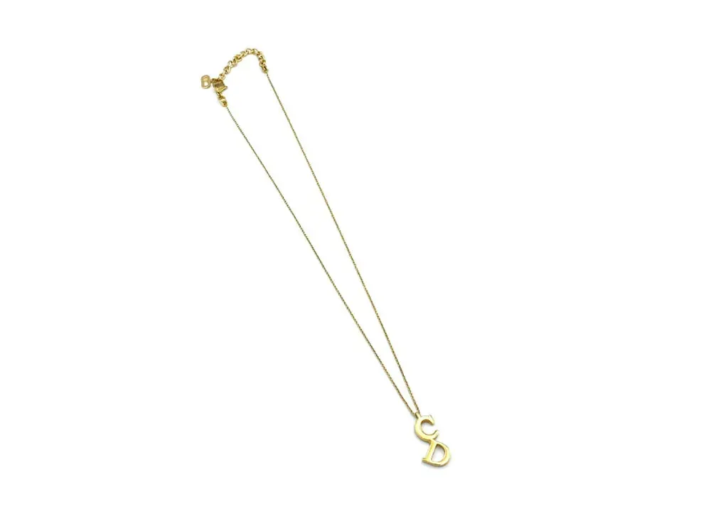 Dior CD Logo Necklace "Gold"