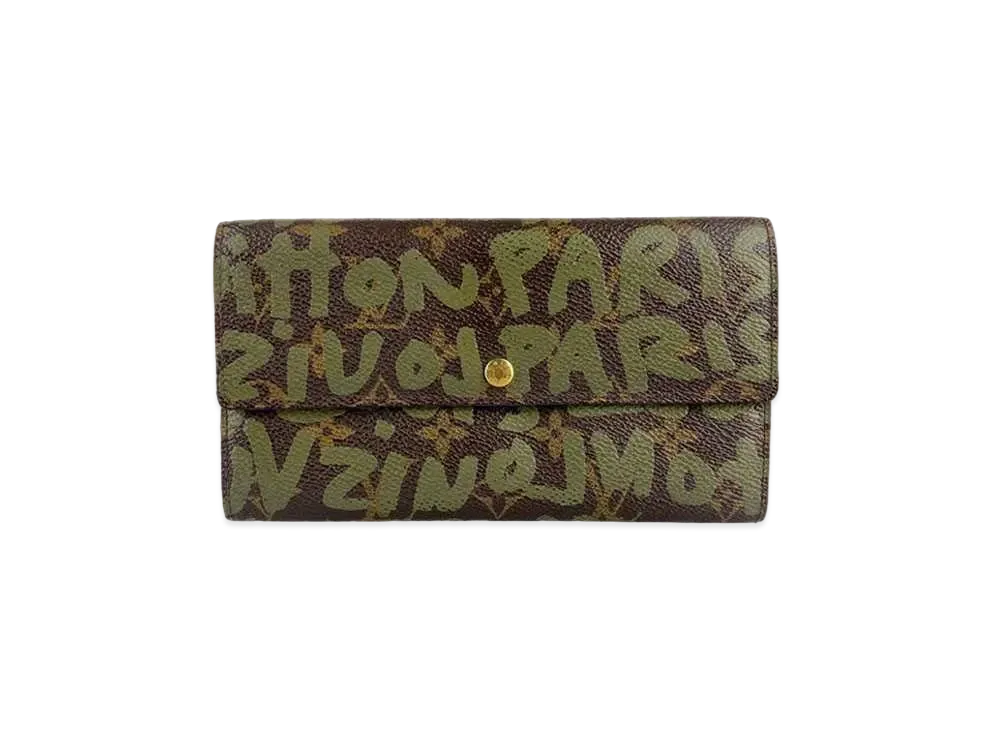 Louis Vuitton Sarah Wallet Monogram Graffiti "Khaki"
