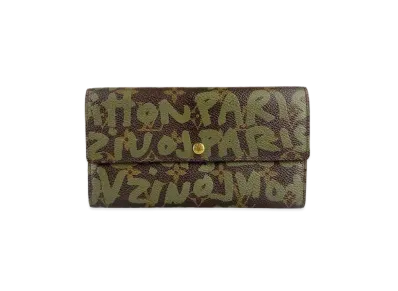 Louis Vuitton Sarah Wallet Monogram Graffiti "Khaki"
