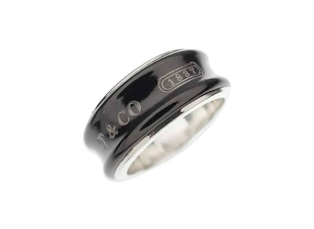 Tiffany & Co 1837 Titanium Black Ring 