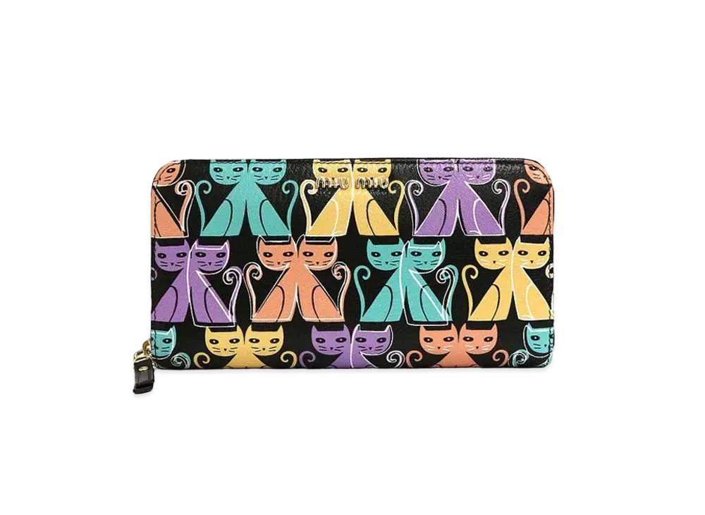 ミュウミュウ マドラスキャット ウォレット 長財布