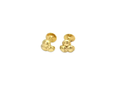 Louis Vuitton Buton de Manchette Bouquet Crew Cufflinks "Gold"