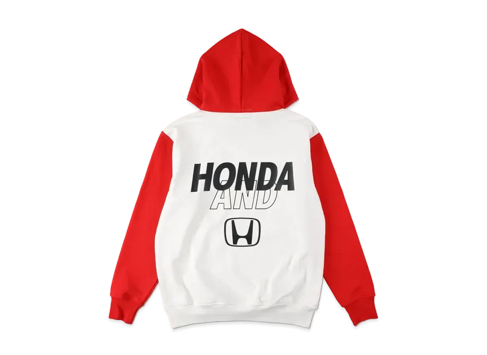 WIND AND SEA x HONDA -SEA- HOODIE "White Red"