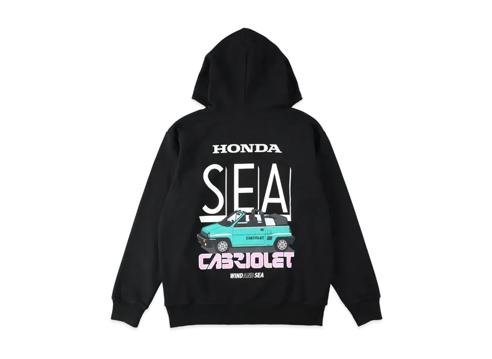 WIND AND SEA x HONDA -CITY CABRIOLET- HOODIE / "Black"