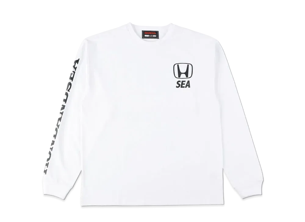 WIND AND SEA x HONDA -SEA- L/S T-SHIRT "White"