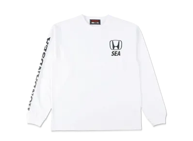 WIND AND SEA x HONDA -SEA- L/S T-SHIRT "White"