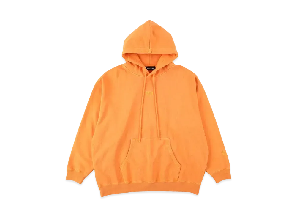WIND AND SEA SEA (PIGMENT-DYE) HOODIE "Orange"