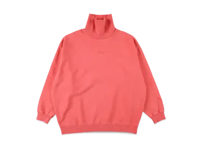 WIND AND SEA SEA (PIGMENT-DYE) TURTLE NECK SWEAT SHIRT "Red"