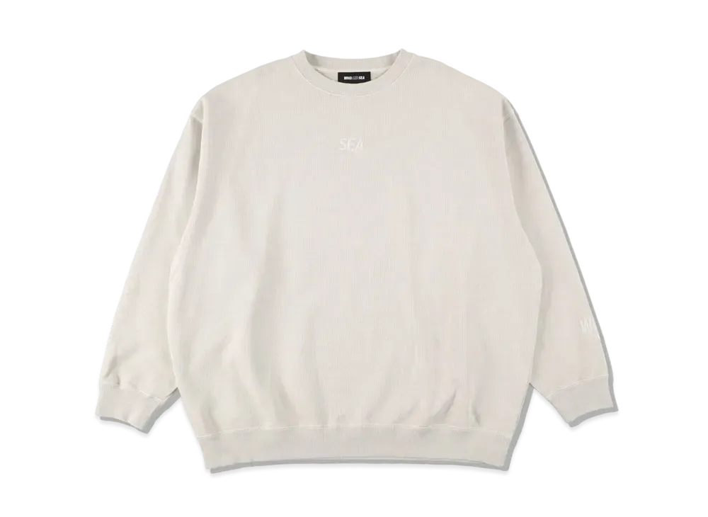 WIND AND SEA SEA (PIGMENT-DYE) CREW NECK "L.Grey"