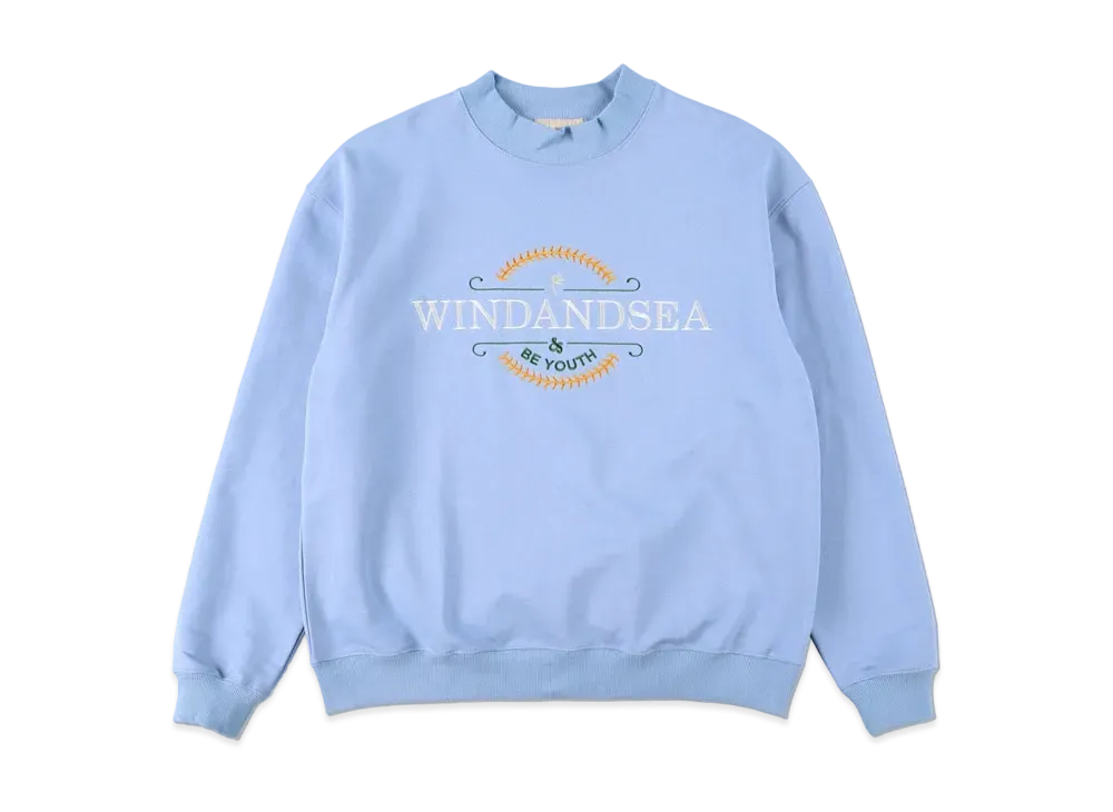 WIND AND SEA (BE YOUTH TOWN) CREW NECK "L.Blue"