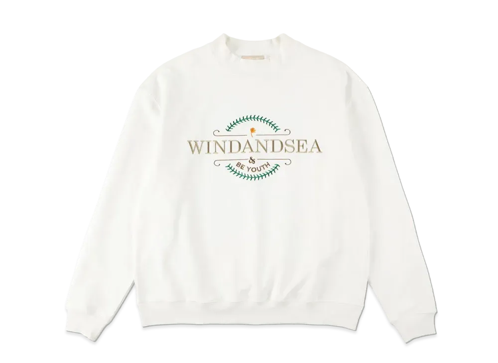 WIND AND SEA (BE YOUTH TOWN) CREW NECK "White"