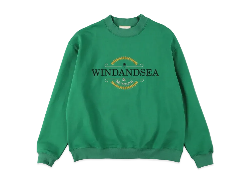 WIND AND SEA (BE YOUTH TOWN) CREW NECK "Green"