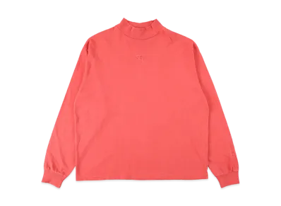 WIND AND SEA SEA (PIGMENT-DYE) L/S MOCKNECK T-SHIRT "Red"
