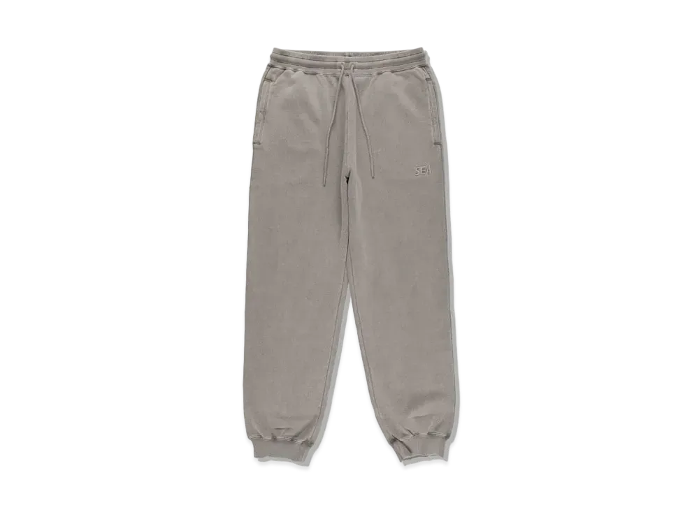 WIND AND SEA SEA (PIGMENT-DYE) SWEAT PANTS "Charcoal"