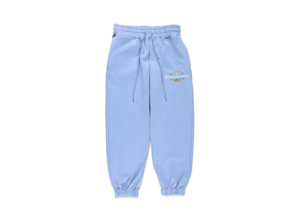 WIND AND SEA WDS (BE YOUTH TOWN) SWEAT PANTS "L.Blue"