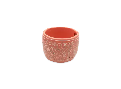 CHANEL Rhinestone Bangle "Pink"