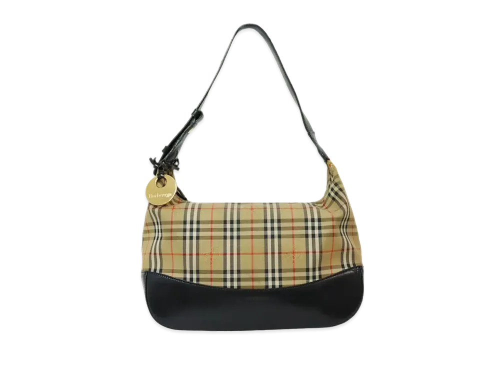 バーバリー ノヴァチェック ロゴチャーム ショルダーバッグの新品/中古