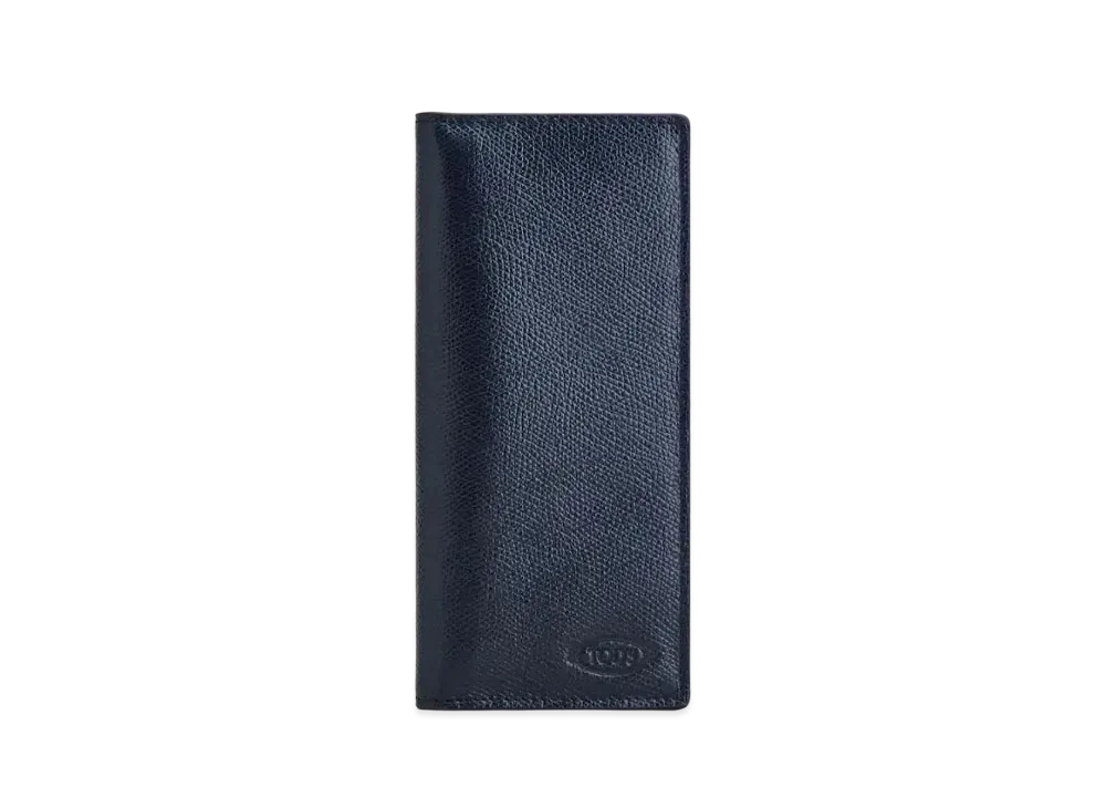 TOD'S Wallet In Leather "Blue/Yellow"