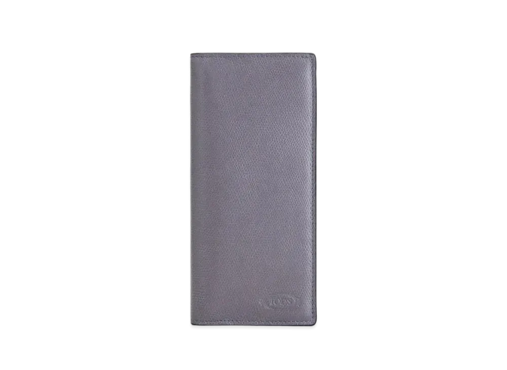 TOD'S Wallet In Leather "Grey/Pink"