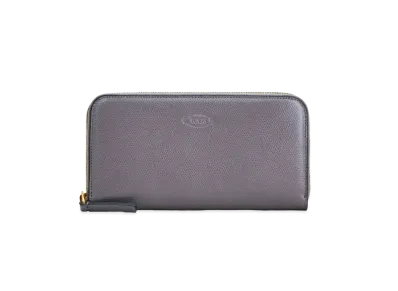 TOD'S Wallet In Leather "Grey/Pink"