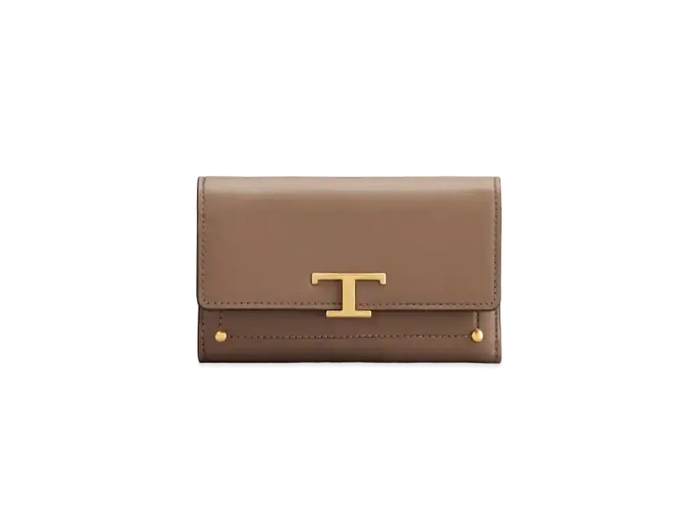 TOD'S Timeless Wallet In Leather "Brown"