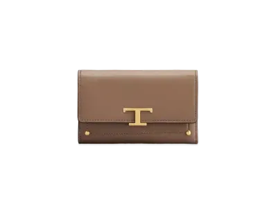 TOD'S Timeless Wallet In Leather "Brown"