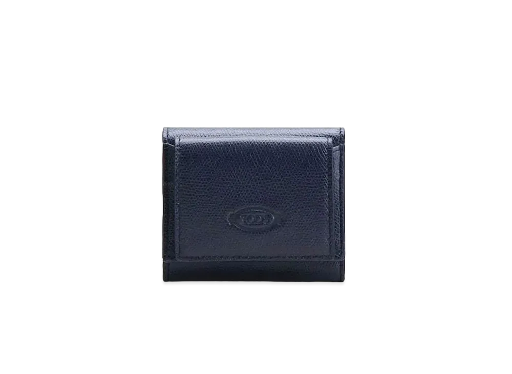 TOD'S Wallet In Leather "Blue/Yellow"