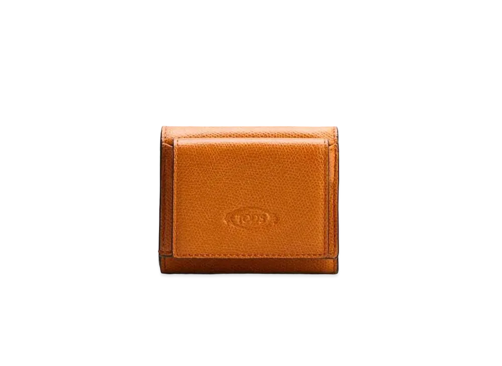 TOD'S Wallet In Leather "Orange/Blue"