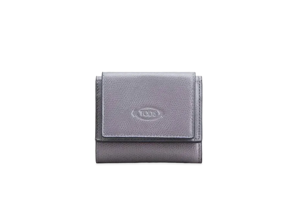 TOD'S Wallet In Leather "Grey"