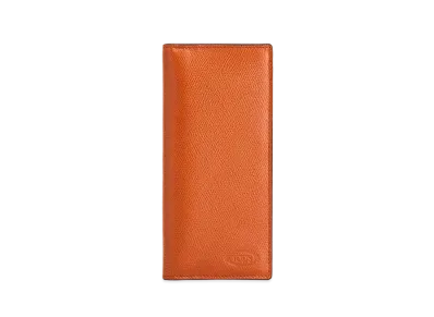 TOD'S Wallet In Leather "Orange/Blue"