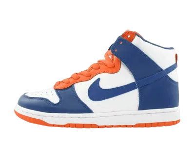 ナイキ ダンク ハイ "ホワイト/ブルーリボン オレンジ ブレイズ"