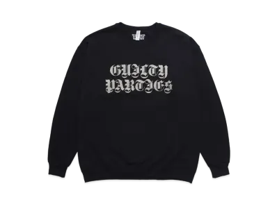 WACKO MARIA SWEAT SHIRT (EXCLUSIVE ITEM) "Black/Silver"
