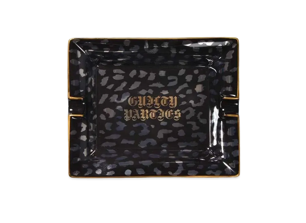 WACKO MARIA LEOPARD ASHTRAY-LARGE "Black"
